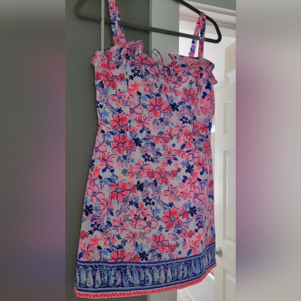 NWT Lilly Pulitzer Neola Romper Resort White Party Like a Lobstar Size 16